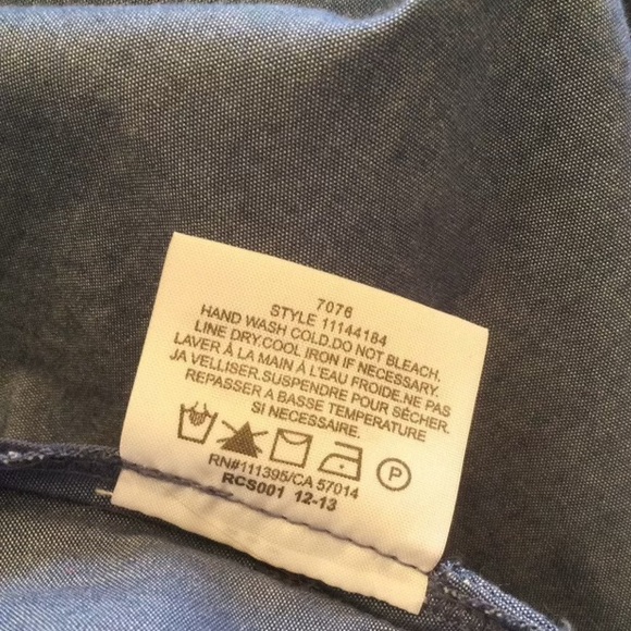 Tory Burch Chambray Floral Embroidery Mini Tunic Shift Dress - Picture 9 of 9